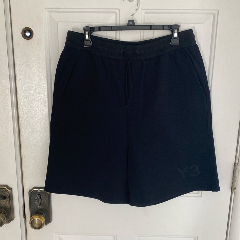 Adidas Y-3 Classic Terry  Cotton Blend Shorts